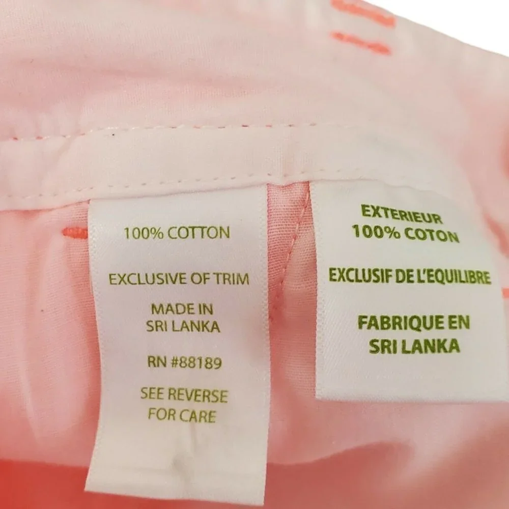 Lilly Pulitzer‎ Walsh Shorts 0 Pink Pockets Shortie Summer Beach Cotton